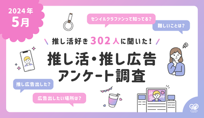 【302人に聞いた!】推し活・推し広告アンケート調査！(24年5月)