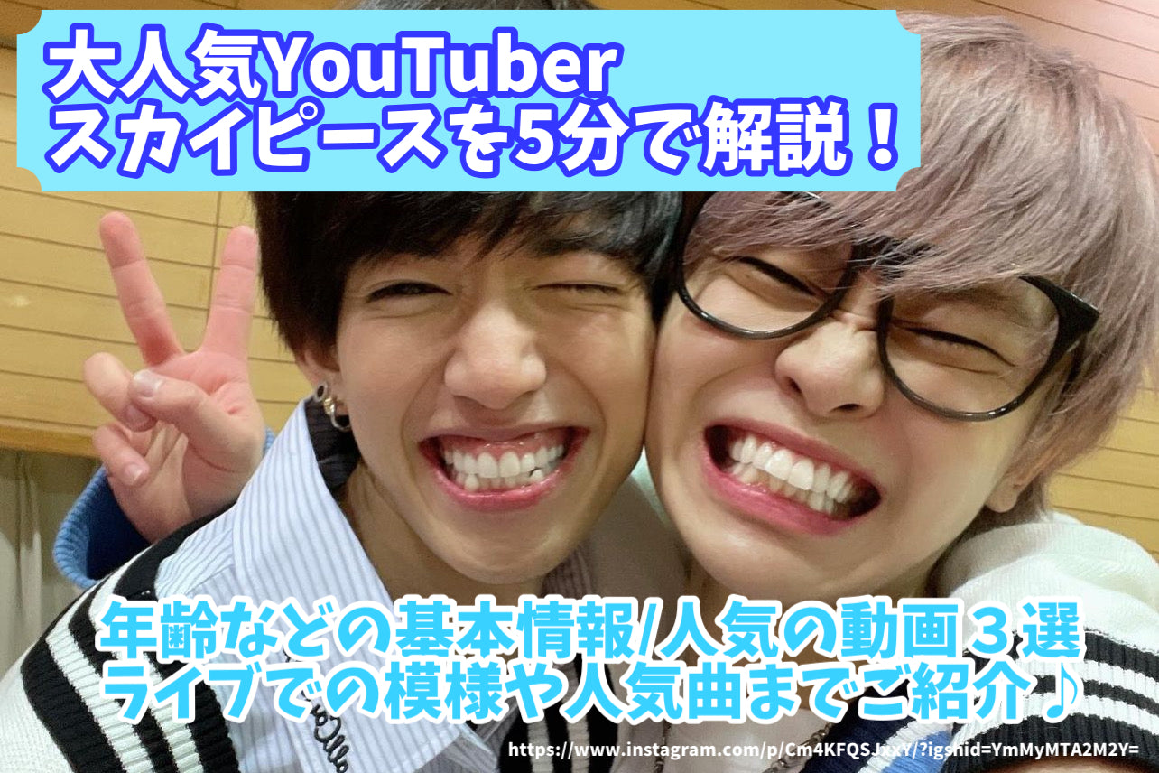 大人気YouTuberスカイピースを5分で解説！年齢などの基本情報/人気の動画３選/ライブでの模様や人気曲までご紹介♪ – センイルJAPAN |  実績2