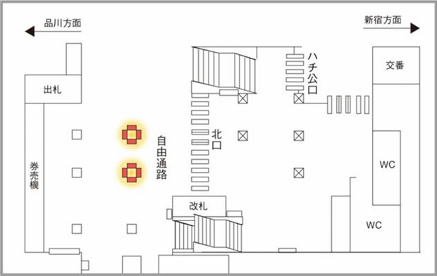 [Jr shibuya Station] Shibuya Station Hachi公共门J ad Ad Vision